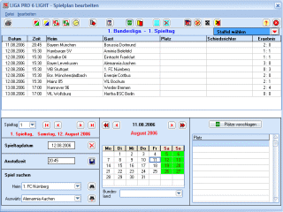 Spielplan bearbeiten