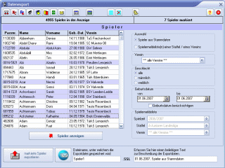Export, Import, Datenaustausch
