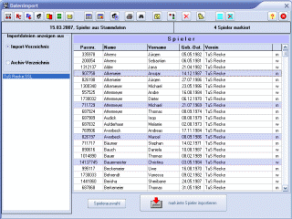 Export, Import, Datenaustausch
